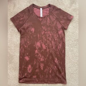 Lululemon Swiftly Tech Short Sleeve Shirt, Briar Rose Pink/Brown
